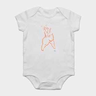 Stretching Bird Baby Bodysuit